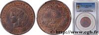 FRANCE 5 centimes Cérès III REPUBLIC Paris 1888 (25mm, 5g, 6h) -
