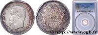 FRANCE 20 centimes Napoléon III, tête nue SECOND EMPIRE Paris 1853 (15mm, 1g, 6h) -
