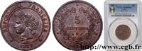 FRANCE 5 centimes Cérès III REPUBLIC Paris 1887 (25mm, 5g, 6h) -