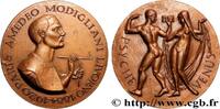 FRANCE Médaille, Amedeo Modigliani, Psyché et Vénus ARTISTES : MUSICIENS, PEINTRES, SCULPTEURS Monnaie de Paris 1984 (71,5mm, 238,58g, 12h) -