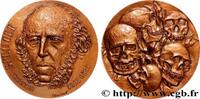 FRANCE Médaille, Herbert Spencer LITTÉRATURE : ÉCRIVAINS/ÉCRIVAINES - POÈTES Monnaie de Paris 1983 (67,5mm, 186,84g, 12h) -