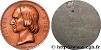 FRANCE Médaille, Victor Hugo LITTÉRATURE : ÉCRIVAINS/ÉCRIVAINES - POÈTES (1830) (51,5mm, 115,62g, 12h) -