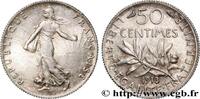 FRANCE 50 centimes Semeuse III REPUBLIC Paris 1913 (18mm, 2,51g, 6h) -