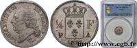 FRANCE 1/4 franc Louis XVIII LOUIS XVIII Paris 1821 (15mm, 1,25g, 6h) -