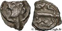 FRANCE Potin “à la tête diabolique” et à la croisette TURONES (Area of Touraine) c. 80-50 AC. (14mm, 2,14g, 3h) -