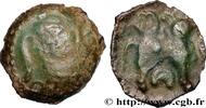 FRANCE Bronze EIVICIACOS au taureau et à l’épi SUESSIONES, Unspecified c. 60-50 AC. (16,5mm, 2,14g, 11h) -