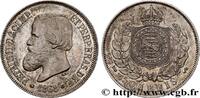 BRAZIL 500 Reis Empereur Pierre II BRAZIL 1868 (25mm, 6,23g, 6h) -