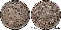 UNITED STATES OF AMERICA 1/2 Cent ‘Classic Head’ UNITED STATES OF AMERICA Philadelphie 1809 (23,50mm, 5,58g, 3h) -