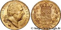 FRANCE 20 francs or Louis XVIII, tête nue LOUIS XVIII Paris 1820 (21mm, 6,39g, 6h) -