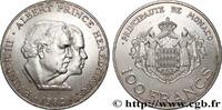 MONACO 100 Francs Rainier III et Albert MONACO Paris 1982 (31mm, 15,05g, 6h) -