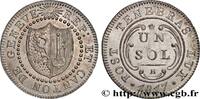 SWITZERLAND - REPUBLIC OF GENEVA 1 Sol SWITZERLAND - REPUBLIC OF GENEVA 1817 (18,30mm, 0,97g, 6h) -