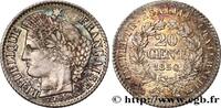 FRANCE 20 centimes Cérès, IIe République II REPUBLIC Bordeaux 1850 (15mm, 1,03g, 6h) -