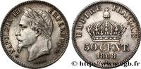 FRANCE 50 centimes Napoléon III, tête laurée SECOND EMPIRE Paris 1868 (18mm, 2,51g, 6h) -