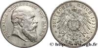 GERMANY - GRAND DUCHY OF BADEN - FREDERICK I 5 Mark GERMANY - GRAND DUCHY OF BADEN - FREDERICK I Karlsruhe 1907 (38mm, 27,84g, 12h) -