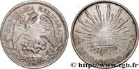 MEXICO 1 Peso aigle / bonnet phrygien et rayons MEXICO Guanajuato 1899 (39mm, 27,01g, 6h) -
