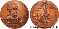 FRANCE Médaille, Nicolas Restif de la Bretonne LITTÉRATURE : ÉCRIVAINS/ÉCRIVAINES - POÈTES Monnaie de Paris 1983 (80,5mm, 245,91g, 12h) -