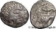 FRANCE Denier au lion, “type de Villeneuve-Saint-Germain” GALLIA BELGICA - SUESSIONES (Area of Soissons) c. 70 AC. (14mm, 1,80g, 2h) -