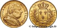 FRANCE 20 francs or Louis XVIII, buste habillé LOUIS XVIII Paris 1815 (21mm, 6,47g, 6h) -