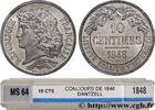 FRANCE Concours de 10 centimes, essai en étain par Dantze II REPUBLIC Paris 1848 (30,15mm, 8,08g, 6h) -