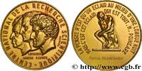 FRANCE Médaille d’or du CNRS, à R. Blanchard CINQUIÈME RÉPUBLIQUE Monnaie de Paris (1960) (62mm, 179,8g, 12h) -
