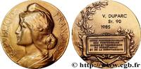 FRANCE Médaille, Union professionnelle du secrétariat et ASSOCIATIONS PROFESSIONNELLES - SYNDICATS 1985 (49,50mm, 53,5g, 12h) -
