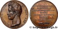 FRANCE Médaille, Monument à la mémoire de Louis XVI CHARLES X 1826 (50,5mm, 41,69g, 12h) -