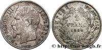 FRANCE 1 franc Napoléon III, tête nue, différent abeille SECOND EMPIRE Paris 1860 (23mm, 4,93g, 6h) -