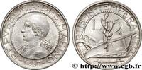 SAN MARINO 5 Lire portrait de femme / charrue SAN MARINO Rome - R 1937 (23mm, 5,02g, 6h) -