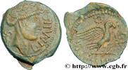 FRANCE Bronze GIAMILOS à la tête laurée SENONES (Area of Sens) c. avant 52 AC. (19mm, 2,94g, 9h) -