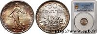 FRANCE 50 centimes Semeuse III REPUBLIC 1917 (18mm, 2,50g, 6h) -