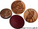 FRANCE Médaille, Albert Giacometti ARTISTES : MUSICIENS, PEINTRES, SCULPTEURS Monnaie de Paris 1966 (71,5mm, 257,09g, 12h) -