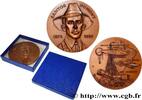 FRANCE Médaille, Alberto Santos-Dumont AÉRONAUTIQUE - AVIATION : AVIATEURS & AVIONS Monnaie de Paris 1973 (76,5mm, 195,02g, 12h) -