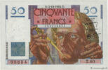 FRANCE 50 Francs LE VERRIER FRANCE 50 Francs LE VERRIER 1946 XF+ -