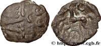 FRANCE Statère à l'œil en bronze GALLIA BELGICA - SUESSIONES (Area of Soissons) c. 60-50 AC. (15mm, 2,02g, 9h) -