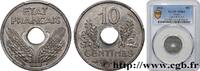 FRANCE 10 centimes État français, grand module FRENCH STATE 1942 (21mm, 2,5g, 6h) -