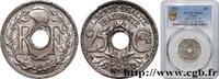 FRANCE 25 centimes Lindauer III REPUBLIC 1925 (24mm, 5g, 6h) -