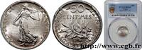 FRANCE 50 centimes Semeuse III REPUBLIC 1916 (18mm, 2,50g, 6h) -