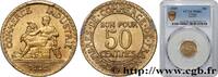 FRANCE 50 centimes Chambres de Commerce III REPUBLIC 1929 (18,14mm, 2g, 6h) -
