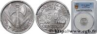 FRANCE 50 centimes Francisque, lourde FRENCH STATE Paris 1942 (17,97mm, 0,8g, 6h) -