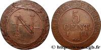 GERMANY - KINGDOM OF WESTPHALIA - JÉRÔME NAPOLÉON 5 cent. GERMANY - KINGDOM OF WESTPHALIA - JÉRÔME NAPOLÉON Strasbourg 1808 (28,5mm, 6,47g, 12h) -