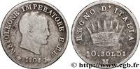 ITALY - KINGDOM OF ITALY - NAPOLEON I 10 soldi ITALY - KINGDOM OF ITALY - NAPOLEON I Milan 1808 (19mm, 2,35g, 6h) -