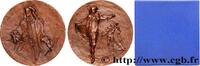 FRANCE Médaille, Watteau ARTISTES : MUSICIENS, PEINTRES, SCULPTEURS Monnaie de Paris 1968 (71,5mm, 181,91g, 12h) -