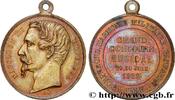 FRANCE Médaille, Concours musical de Lille MUSIQUE, ARTS ET CONCERTS 59 - Lille 1862 (40mm, 15,24g, 12h) -