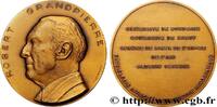 FRANCE Médaille, Robert Grandpierre MÉDECINE - SOCIÉTÉS MÉDICALES - MÉDECINS/CHIRURGIENS - ASSISTANCE PUBLIQUE n.d. (67,5mm, 132,77g, 12h) -