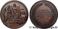 FRANCE Médaille, J. Dubessey, médecin MÉDECINE - SOCIÉTÉS MÉDICALES - MÉDECINS/CHIRURGIENS - ASSISTANCE PUBLIQUE 1854 (55,5mm, 82,66g, 12h) -