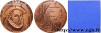 FRANCE Médaille, Sir Walter Raleigh LITTÉRATURE : ÉCRIVAINS/ÉCRIVAINES - POÈTES Monnaie de Paris 1971 (80,5mm, 241g, 12h) -