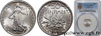 FRANCE 50 centimes Semeuse III REPUBLIC 1916 (18mm, 2,50g, 6h) -