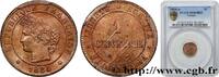 FRANCE 1 centime Cérès III REPUBLIC Paris 1884 (15mm, 1,00g, 6h) -