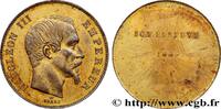 FRANCE Épreuve Uniface d’avers de 50 francs or Napoléon I SECOND EMPIRE 1855 (28mm, 7,76g, 12h) -
