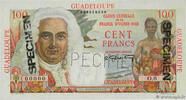GUADELOUPE 100 Francs La Bourdonnais Spécimen GUADELOUPE 100 Francs La Bourdonnais Spécimen 1946 UNC- -
